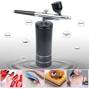 Cordless Airbrush Kit with Compressor Kit Paint Spray Gun Makeup Nail Tattoo NEW